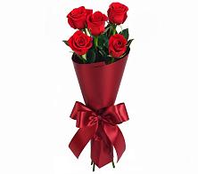 Букет 5 Красных роз Эдлесс Лав в Жарковском