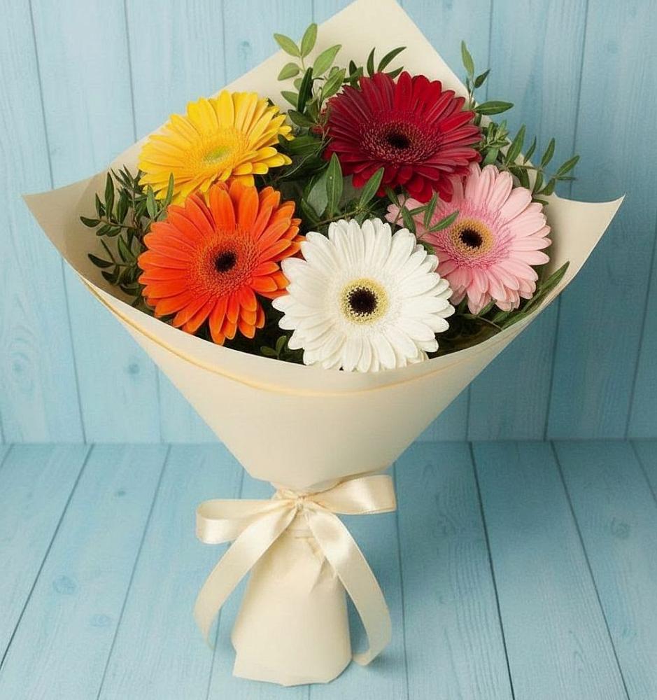 Букет цветов из: Герберы в Жарковском