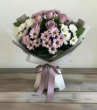 Букет цветов из:  Хризантемы и Розы в Жарковском
