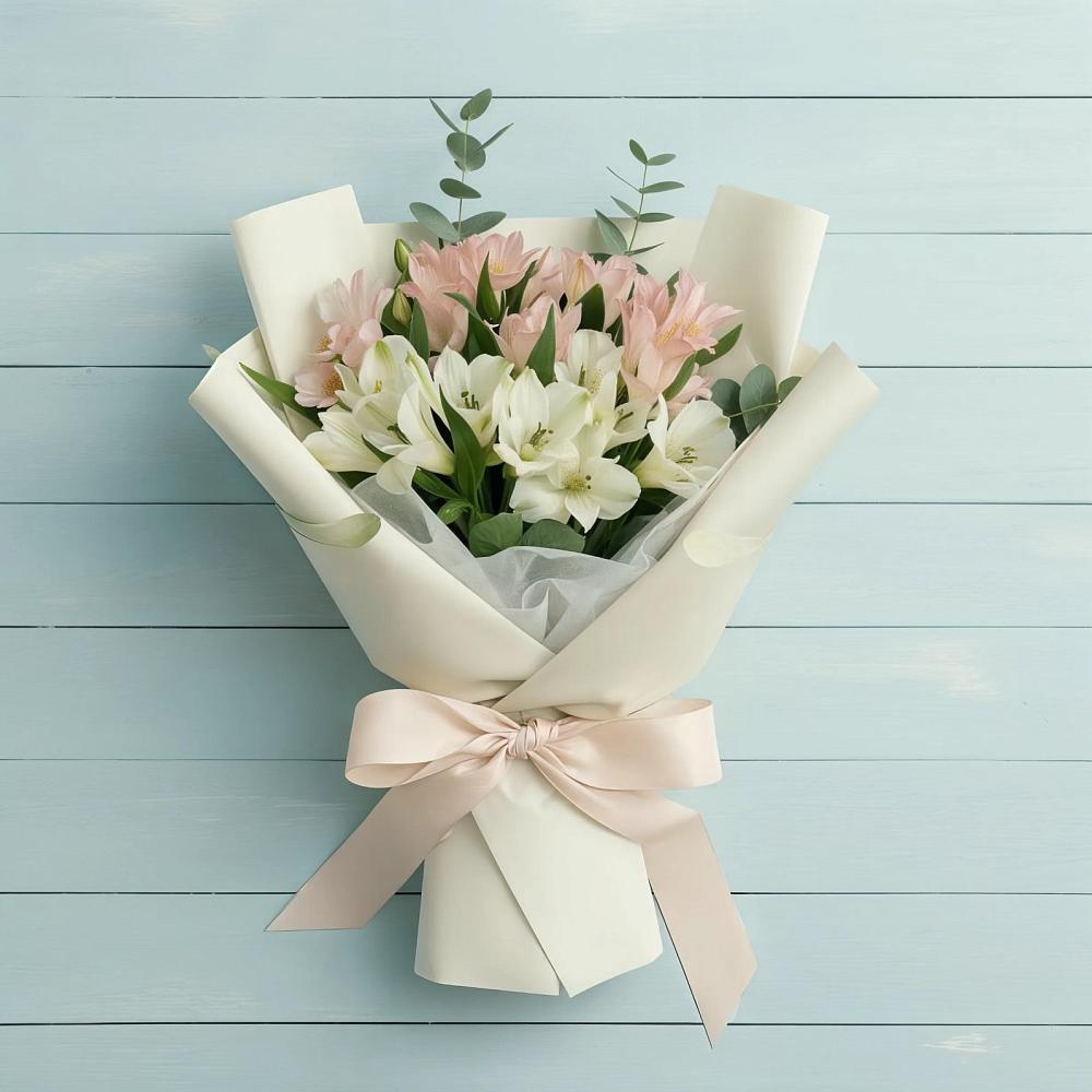 Букет цветов из: Альстромерии в Жарковском