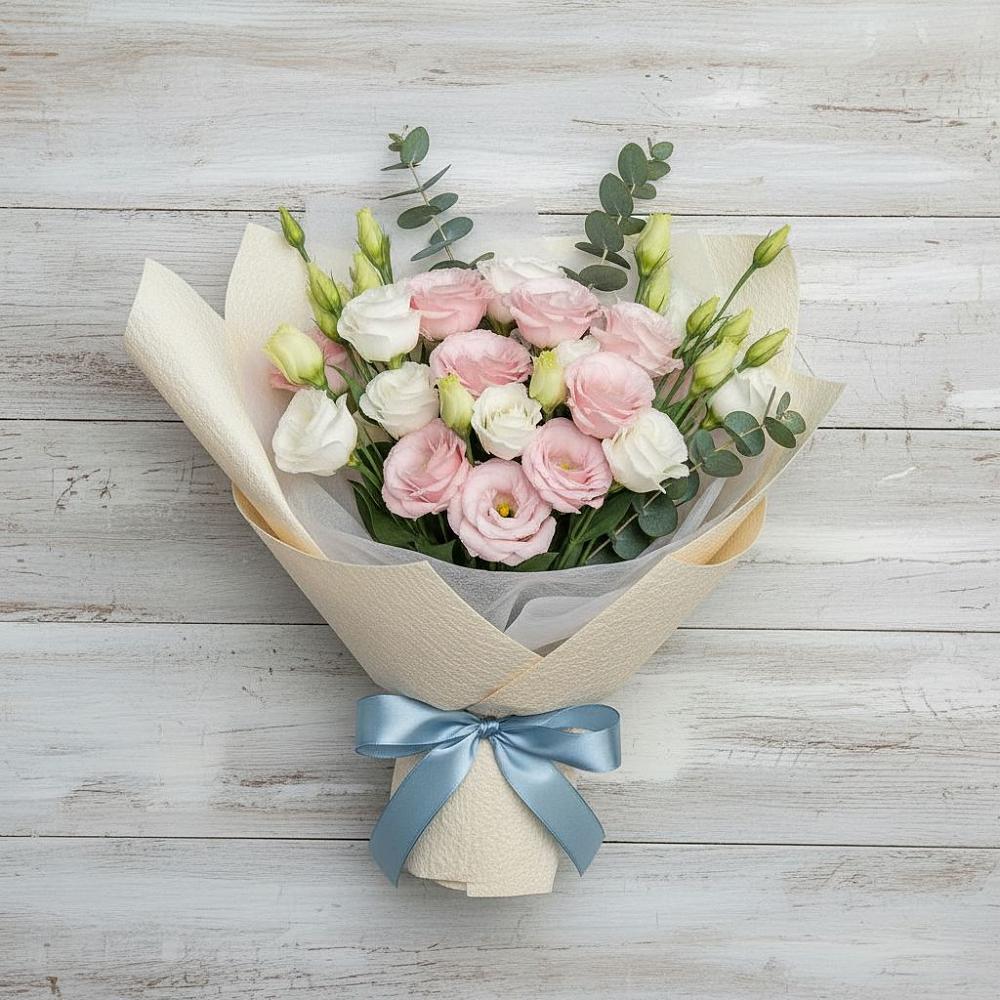 Букет цветов из: Лизиантусы в Жарковском